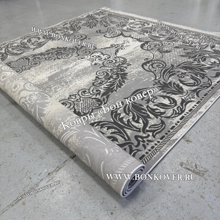 Ковер Турция Для Гостиной Дизайн 96 Серый